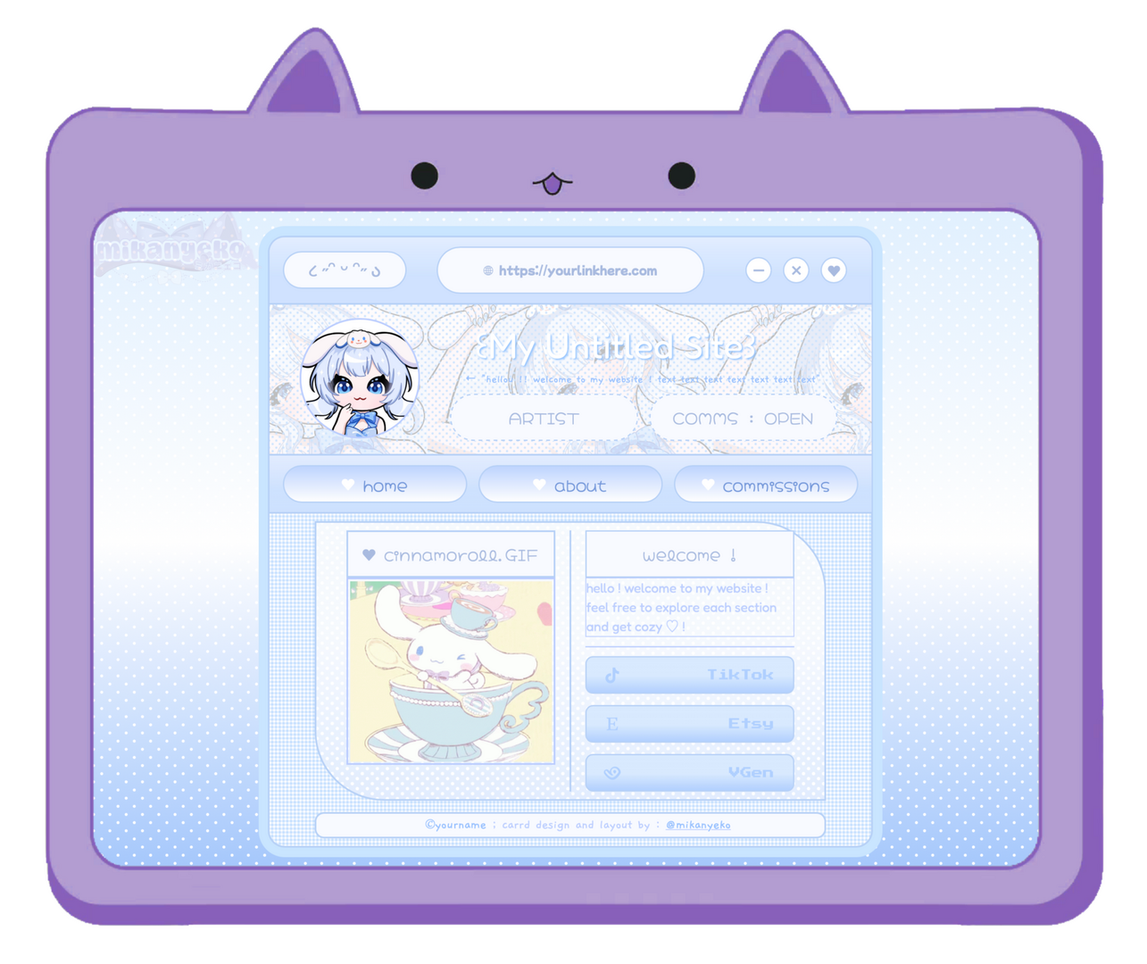 example of free carrd